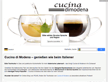 Tablet Screenshot of cucina-dimodena.com